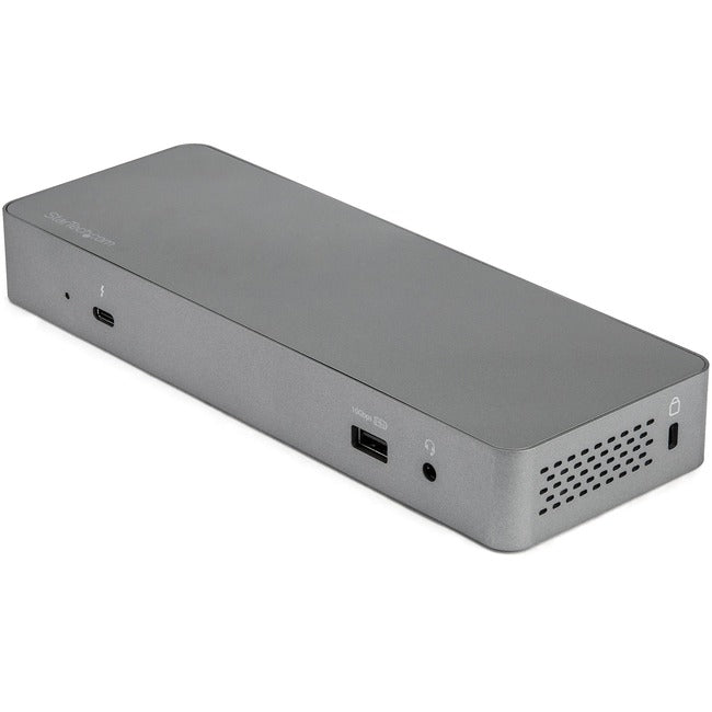 StarTech.com Universal Thunderbolt 3 Dock with USB-C Host Compatibility - Dual Monitor 4K 60Hz DisplayPort TB3 Laptop Docking Station - 60W PD, GbE, 5-Port USB Hub - USB 3.1 Gen 2 10Gbps