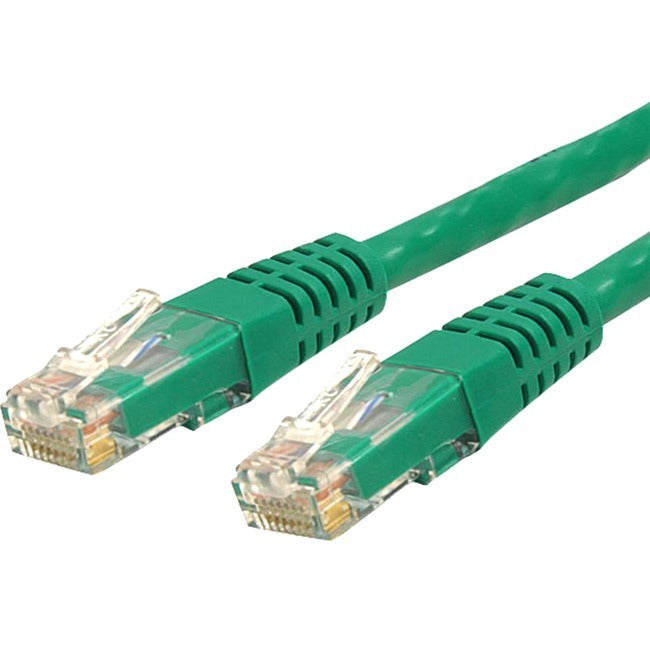 StarTech.com Câble Ethernet CAT6 de 1,2 m - Gigabit moulé vert - 100 W PoE UTP 650 MHz - Cordon de raccordement de catégorie 6 Câblage certifié UL/TIA