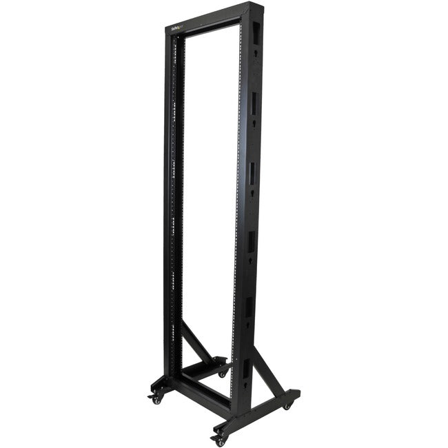 StarTech.com 2-Post Server Rack with Sturdy Steel Construction and Casters - 42U (2POSTRACK42)