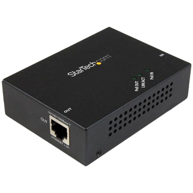 StarTech.com 1 Port Gigabit PoE+ Extender - 802.3at et 802.3af - 100 m (330 ft) - Power over Ethernet Extender - PoE Repeater Network Extender