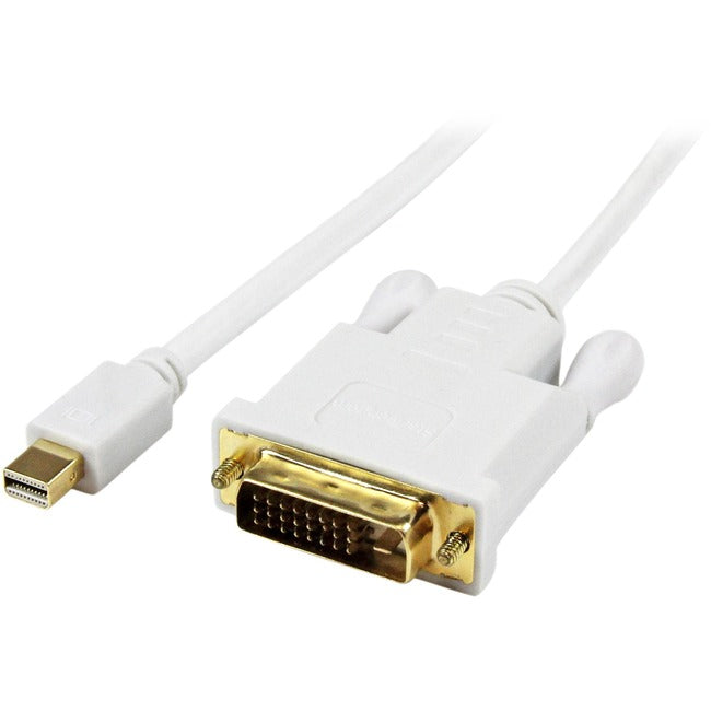 StarTech.com Câble convertisseur adaptateur actif Mini DisplayPort vers DVI de 3 pi - mDP vers DVI 1920 x 1200 - Blanc