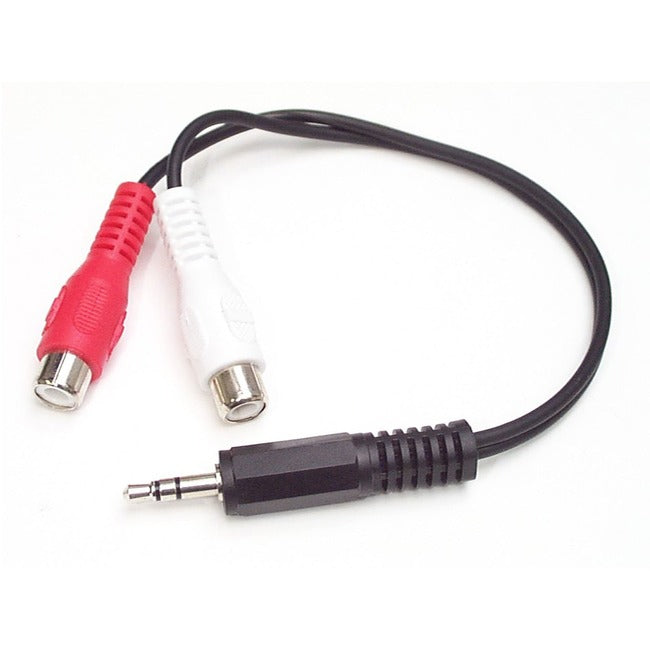 Câble audio stéréo StarTech.com 6 pouces - 3,5 mm mâle vers 2x RCA femelle