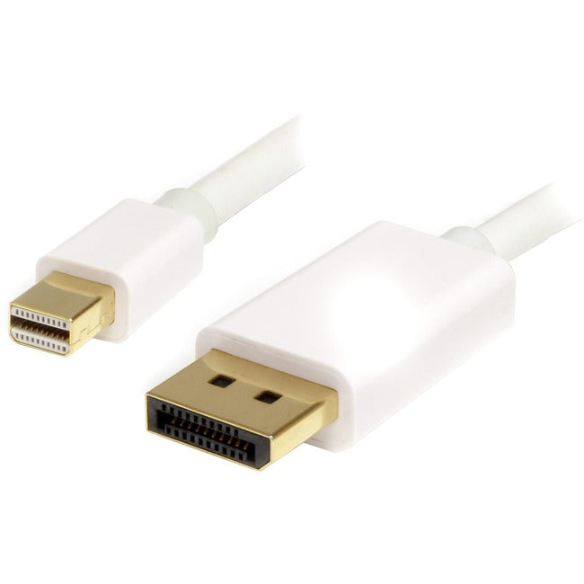 StarTech.com 1m (3 ft) White Mini DisplayPort to DisplayPort 1.2 Adapter Cable M/M - DisplayPort 4k