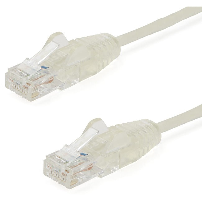 StarTech.com Câble CAT6 1,8 m - Cordon de raccordement CAT6 mince - Gris - Connecteurs RJ45 sans accroc - Câble Ethernet Gigabit - 28 AWG - LSZH (N6PAT6GRS)