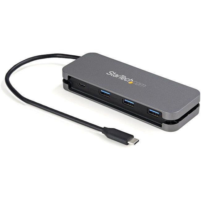 StarTech.com Hub USB C 4 ports - 3x USB-A/1xUSB-C - Hub USB 3.0 Type-C 5 Gbit/s (3.2 Gen 1) - Alimenté par bus - Câble 11,2" avec gestion des câbles