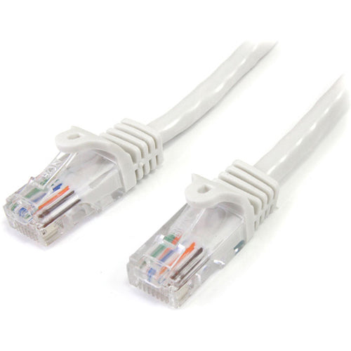 StarTech.com Câble de raccordement UTP Cat 5e sans accroc blanc de 3 pi