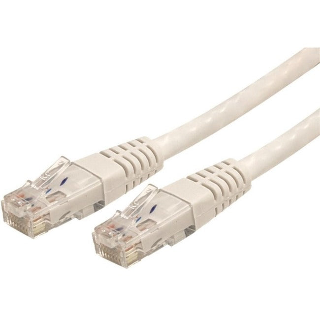 StarTech.com Câble Ethernet CAT6 de 25 pieds - Gigabit moulé blanc - 100 W PoE UTP 650 MHz - Cordon de raccordement de catégorie 6 Câblage certifié UL/TIA