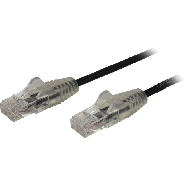Câble CAT6 StarTech.com 3 pieds - Cordon de raccordement CAT6 mince - Noir - Connecteurs RJ45 sans accroc - Câble Ethernet Gigabit - 28 AWG - LSZH (N6PAT3BKS)