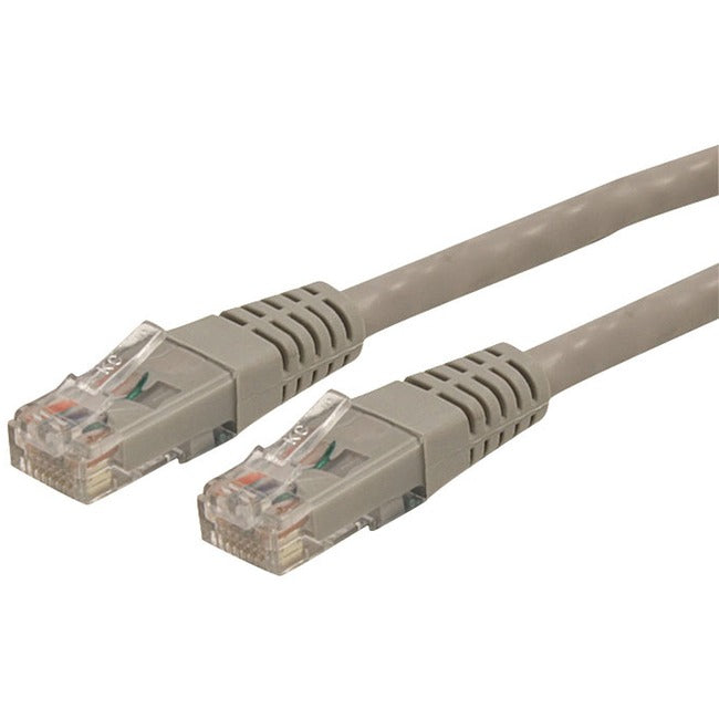 Câble Ethernet CAT6 de 20 pieds de StarTech.com - Gigabit moulé gris - 100 W PoE UTP 650 MHz - Cordon de raccordement de catégorie 6 Câblage certifié UL/TIA