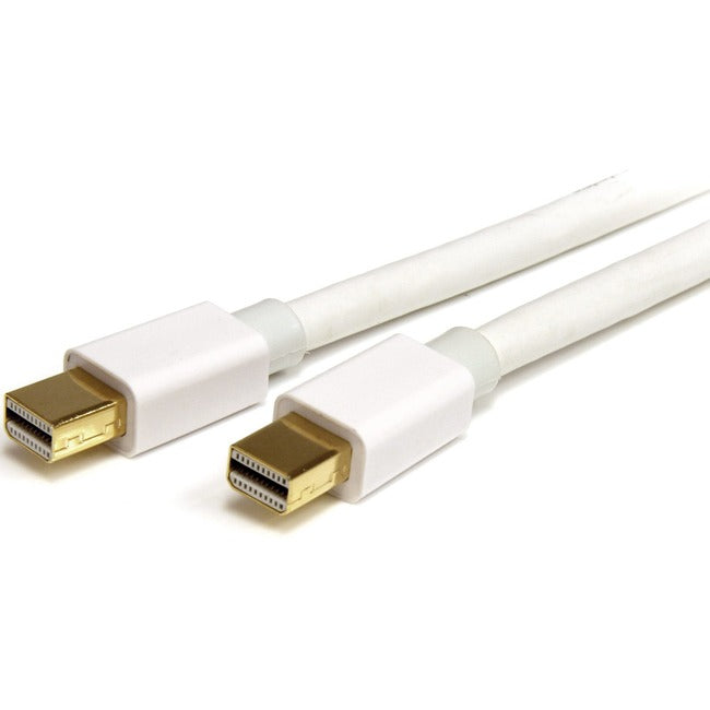StarTech.com Câble Mini DisplayPort 1.2 blanc de 2 m (6 pi) M/M - Mini DisplayPort 4k