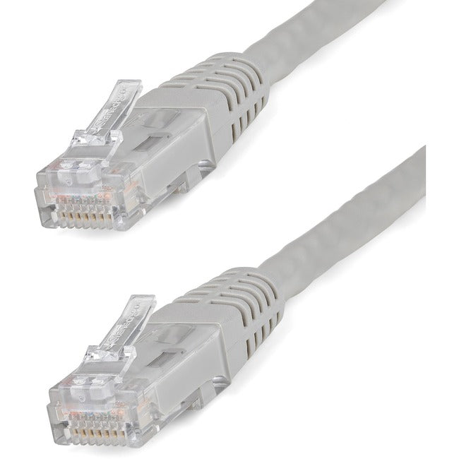 StarTech.com Câble Ethernet CAT6 de 25 pieds - Gigabit moulé gris - 100 W PoE UTP 650 MHz - Cordon de raccordement de catégorie 6 Câblage certifié UL/TIA
