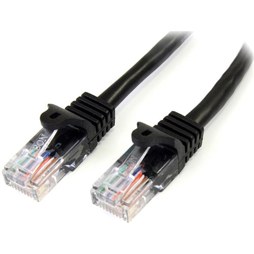 StarTech.com Câble de raccordement UTP Cat5e noir sans accroc de 3 pi