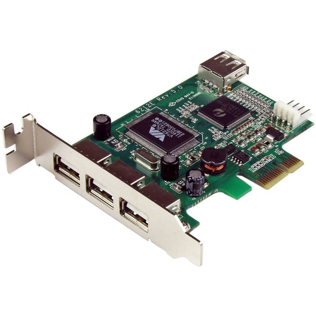 Carte adaptateur USB PCI Express LP 4 ports StarTech.com