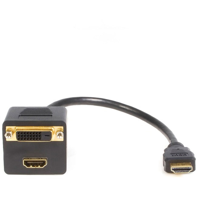 StarTech.com 1 ft HDMI® Splitter Cable - HDMI to HDMI and DVI-D - M/F