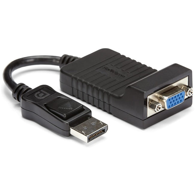 StarTech.com Adaptateur DisplayPort vers VGA, Convertisseur DP vers VGA actif, Dongle vidéo DP vers VGA 1080p, Connecteur DP à verrouillage, Durable
