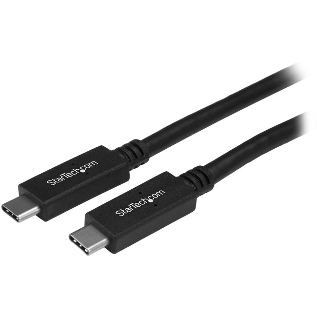 StarTech.com Câble USB C 2 m 6 pi avec alimentation (3 A) - M/M - USB 3.0 - Certifié USB-IF - Câble USB 3.0 Type C - USB 3.1 Gen1 (5 Gb/s)