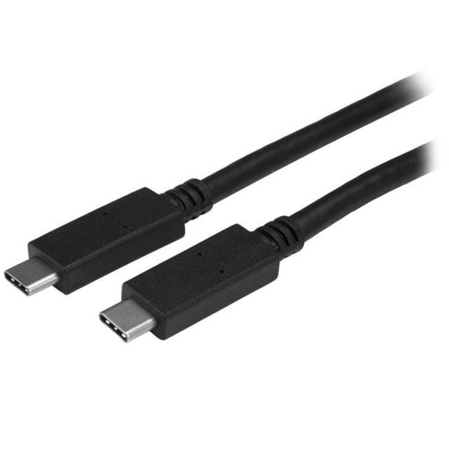 StarTech.com Câble USB C de 1 m 3 pi avec alimentation (5 A) - M/M - USB 3.1 (10 Gb/s) - Certifié USB-IF - Câble USB 3.1 Type C - USB 3.1 Gen 2