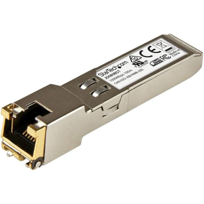 StarTech.com HPE JD089B Compatible SFP Module - 1000BASE-T - 1GE Gigabit Ethernet SFP SFP to RJ45 Cat6/Cat5e - 100m