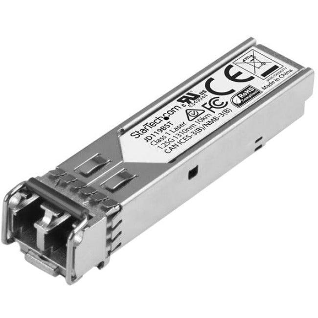 StarTech.com Module SFP compatible HPE JD119B - 1000BASE-LX - Émetteur-récepteur à fibre optique 1GbE Gigabit Ethernet SFP 1GbE (SMF) 10 km