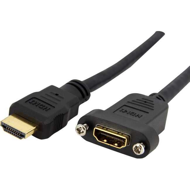 StarTech.com 3 ft High Speed HDMI® Cable for Panel Mount - F/M