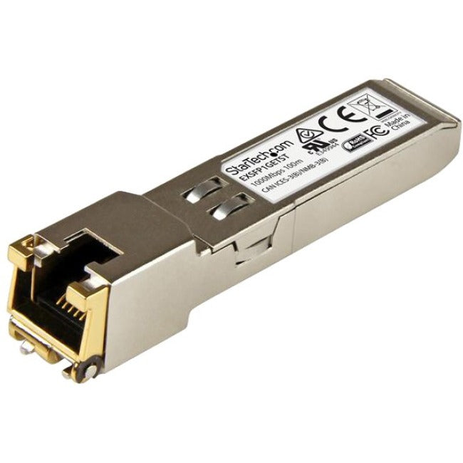 StarTech.com Module SFP compatible Juniper EX-SFP-1GE-T - 1000BASE-T - Émetteur-récepteur 1GE Gigabit Ethernet SFP vers RJ45 Cat6/Cat5e - 100 m