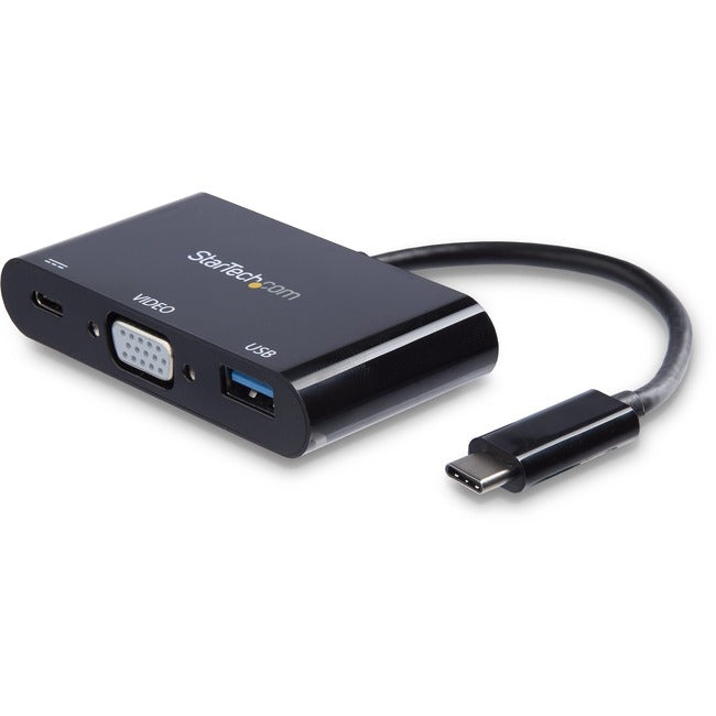 StarTech.com Adaptateur multiport VGA USB-C - Port USB-A - avec Power Delivery (USB PD) - Convertisseur d'adaptateur USB C - Clé USB C