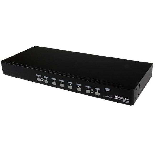 StarTech.com 8 Port 1U Rackmount USB KVM Switch with OSD