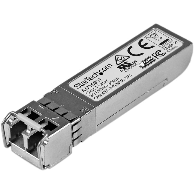 StarTech.com Module SFP+ compatible HPE AJ716B - 8G Fibre Channel SW - 8GE Gigabit Ethernet SFP+ 8GbE Émetteur-récepteur fibre multimode - 300 m