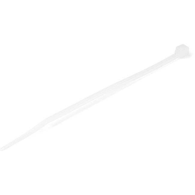 StarTech.com Attaches de câble de 10 cm (4"), diamètre de 22 mm (7/8"), résistance à la traction de 8 kg (18 lb), attaches zippées autobloquantes en nylon, répertoriées UL, paquet de 100, blanc