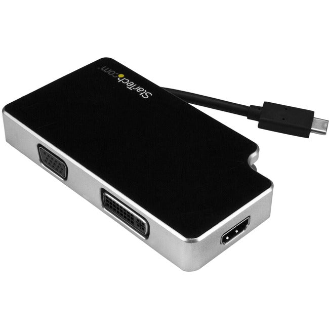 StarTech.com Adaptateur multiport USB C - UHD 4K - USB C vers VGA / DVI / HDMI - Adaptateur USB C