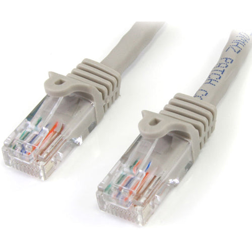 StarTech.com Câble de raccordement UTP Cat5e gris sans accroc de 30 cm