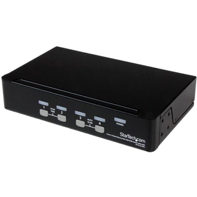 Commutateur KVM USB 4 ports 1U à montage en rack avec OSD StarTech.com