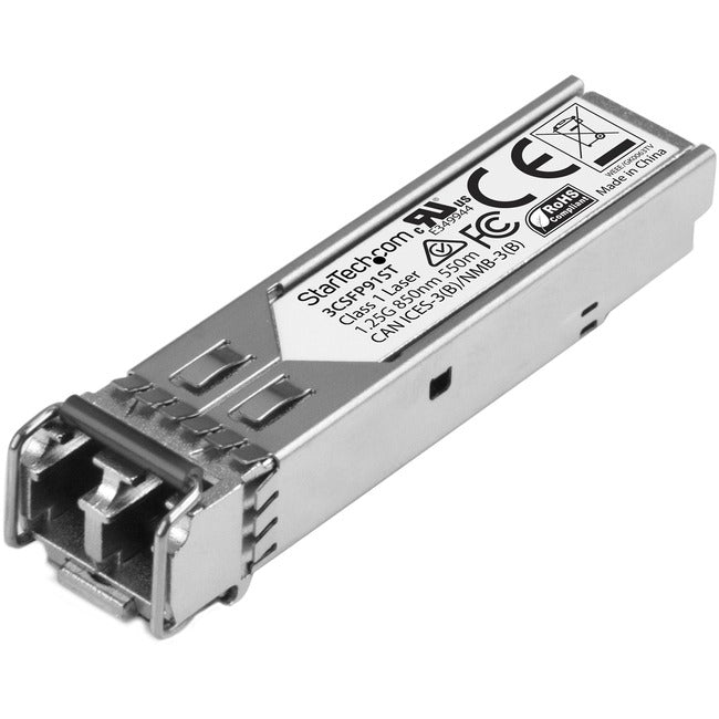 StarTech.com Module SFP compatible HPE 3CSFP91 - 1000BASE-SX - Émetteur-récepteur à fibre optique multimode SFP Gigabit Ethernet 1GbE - 550 m DDM