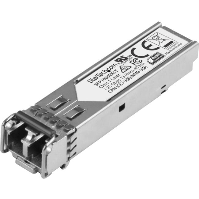 StarTech.com Module SFP compatible Cisco GLC-EX-SMD - 1000BASE-EX - Émetteur-récepteur optique SMF à fibre optique monomode SFP 1GbE Gigabit Ethernet 1GbE