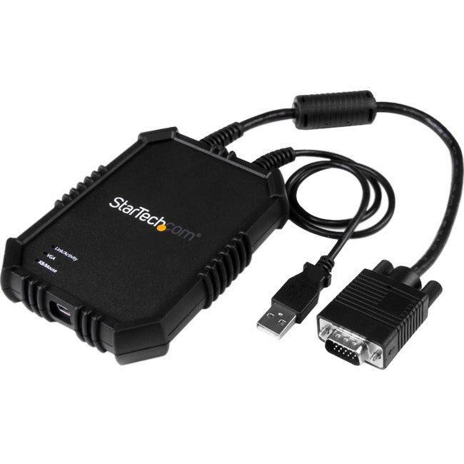 Console KVM pour ordinateur portable vers serveur StarTech.com - Adaptateur de chariot USB robuste avec transfert de fichiers et capture vidéo