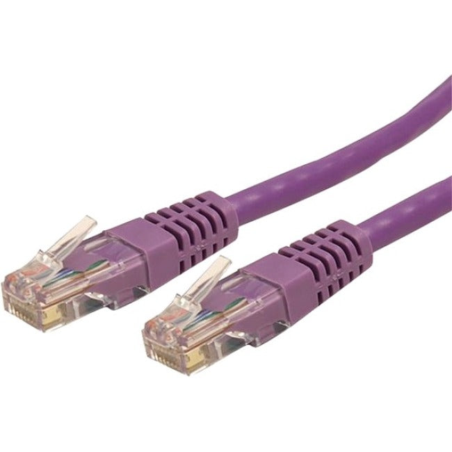 StarTech.com Câble Ethernet CAT6 de 15 pieds - Gigabit moulé violet - 100 W PoE UTP 650 MHz - Cordon de raccordement de catégorie 6 Câblage certifié UL/TIA