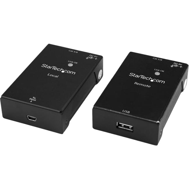 StarTech.com Kit d'extension USB 2.0 sur câble Cat5e/Cat6 (RJ45) - Jusqu'à 165 pieds (50 m) - Port USB sur câble Ethernet - Alimenté - 480 Mbps
