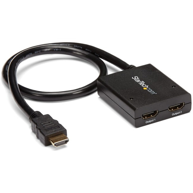 StarTech.com Répartiteur HDMI 1 entrée 2 sorties - 4k 30 Hz - 2 ports - Prend en charge la vidéo 3D - Répartiteur HDMI alimenté - Répartiteur audio HDMI