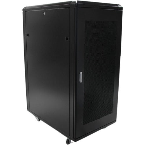StarTech.com 25U AV Rack Cabinet - 36in - Portable Server / IT Computer Equipment Cabinet - Free Standing Data Rack w/ Casters (RK2536BKF)