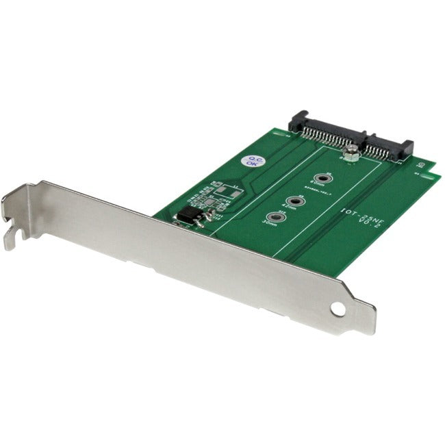 StarTech.com M.2 to SATA SSD adapter - expansion slot mounted - NGFF solid state drive to SATA converter