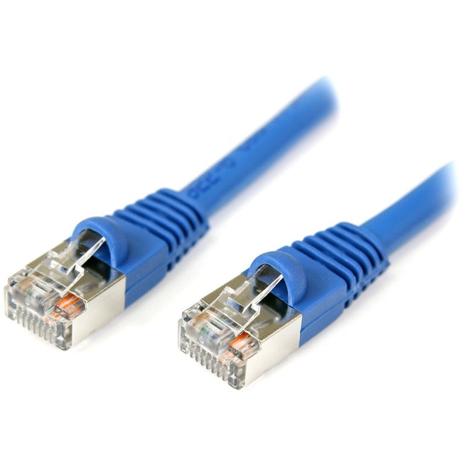 StarTech.com Câble de raccordement Cat5e blindé bleu sans accroc de 25 pi