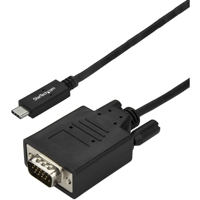StarTech.com Câble USB C vers VGA 10 pi/3 m - Câble de moniteur adaptateur d'affichage vidéo DP USB Type C 1080p vers VGA - Fonctionne avec Thunderbolt 3