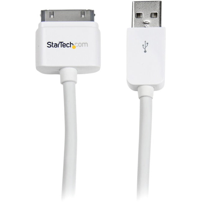 StarTech.com 3m (10 ft) Long Apple® 30-pin Dock Connector to USB Cable for iPhone / iPod / iPad with Stepped Connector
