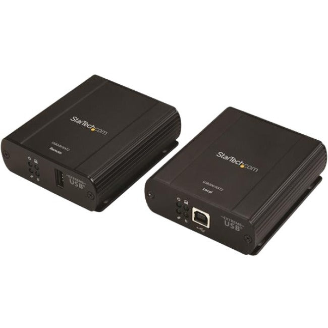 StarTech.com Newer version is USB2001EXT2NA - 1 Port USB 2.0 over Cat5 / Cat6 Ethernet Extender - up to 330ft (100m)