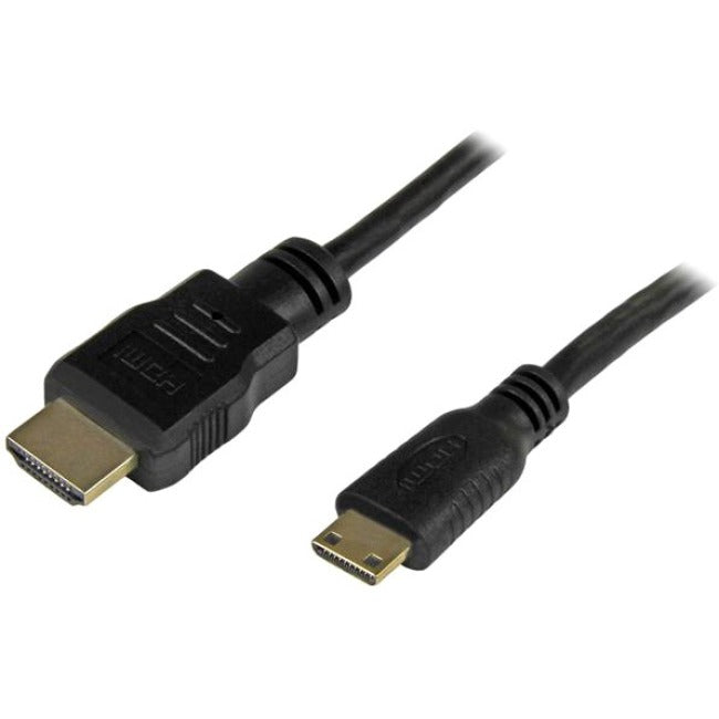 StarTech.com 1 ft High Speed HDMI® Cable with Ethernet- HDMI to HDMI Mini- M/M