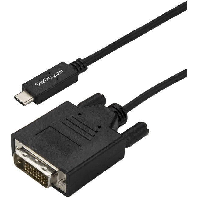 StarTech.com Câble USB C vers DVI de 3 m (10 pi) - Câble de moniteur adaptateur d'affichage vidéo USB Type-C vers DVI-numérique 1080p - Fonctionne avec Thunderbolt 3
