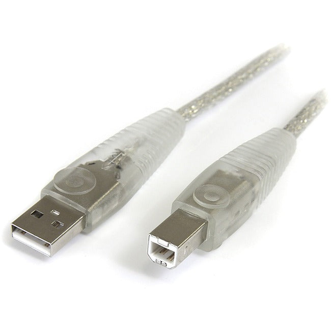 StarTech.com StarTech.com - Câble USB 2.0 transparent - 4 broches USB Type A (M) - 4 broches USB Type B (M) - ( USB / Hi-Speed USB ) - 15 pi