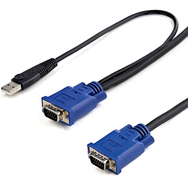 StarTech.com StarTech.com 2-en-1 - Câble vidéo / USB - 4 broches USB Type A, HD-15 (M) - HD-15 (M) - 3,05 m