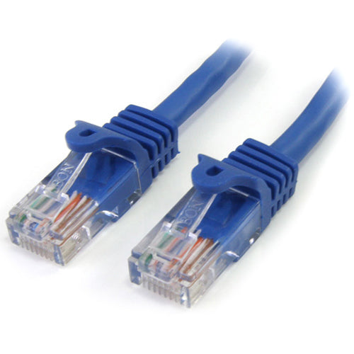 StarTech.com Câble de raccordement UTP Cat5 bleu sans accroc de 2 pi
