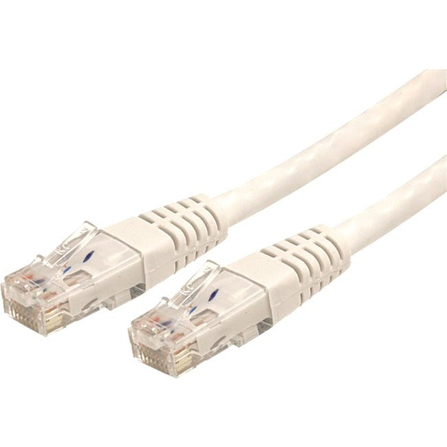 StarTech.com Câble Ethernet CAT6 de 15 pieds - Gigabit moulé blanc - 100 W PoE UTP 650 MHz - Cordon de raccordement de catégorie 6 Câblage certifié UL/TIA
